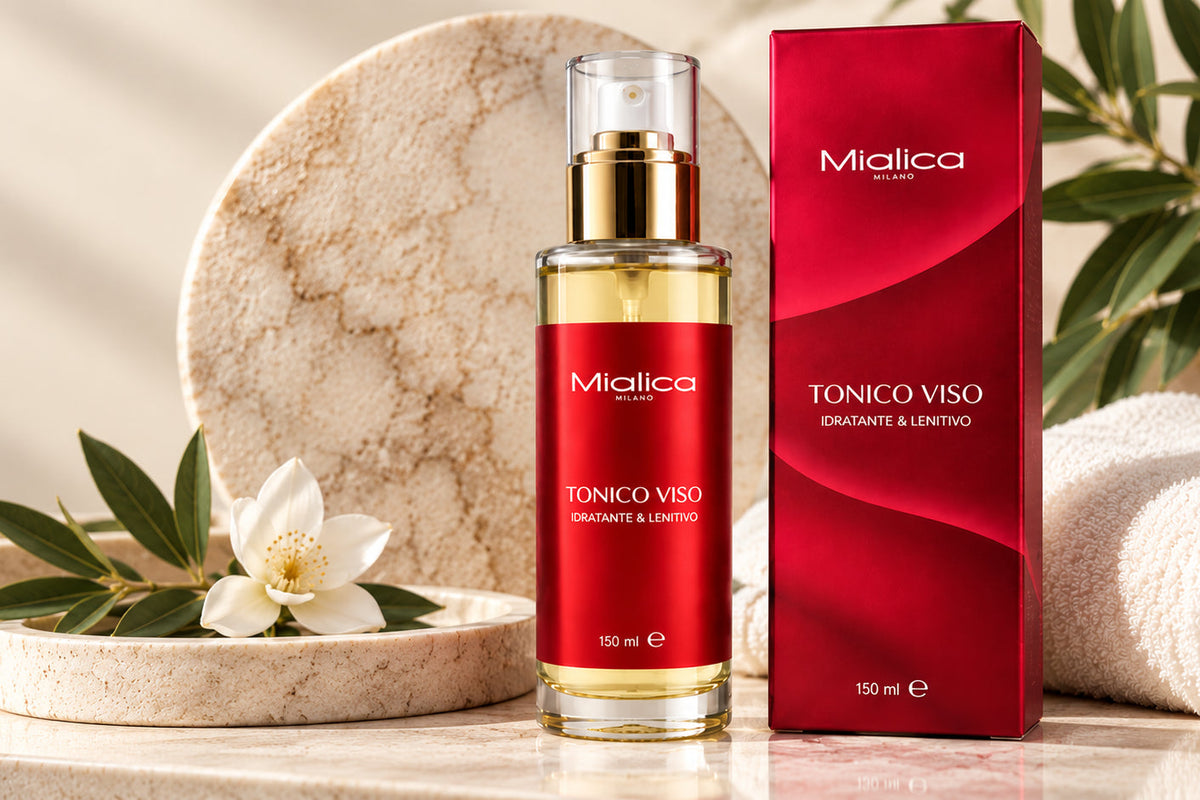Tonico Viso Mialica con la sua confezione
