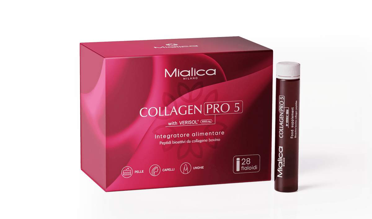 Collagen PRO5 Mialica da 28 fialoidi con confezione e fiala